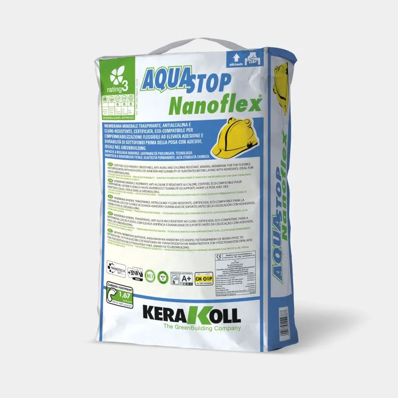 Hidroizolatii terasa si balcon - Hidroizolatie flexibila Kerakoll Aquastop Nanoflex 20 kg