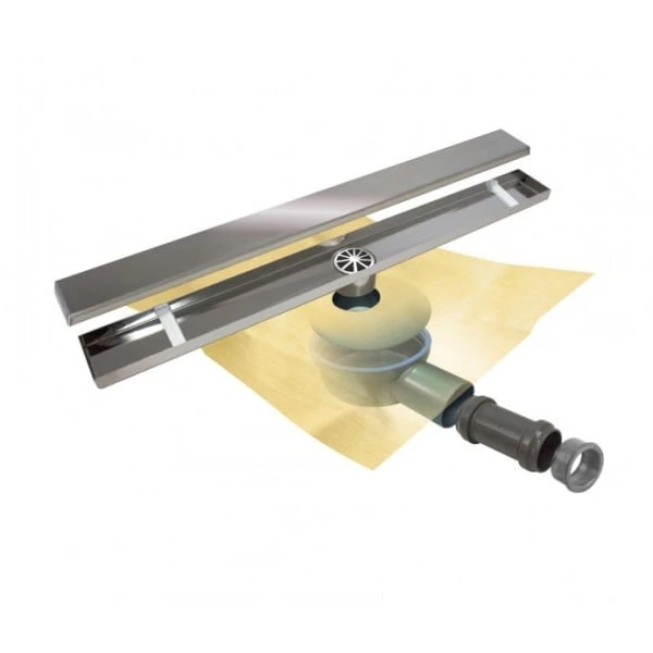 Hidroizolatii bai - Kit rigola si gratar ceramic inox Revestech Liniar Basic Duo