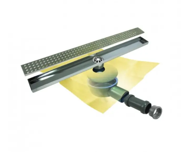 Hidroizolatii bai - Kit rigola si gratar inox Revestech Liniar Basic Squares