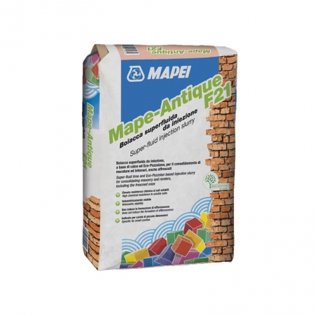 Restaurare cladiri patrimoniu - Liant hidraulic pe baza de var Mapei Mape Antique F21 17 kg