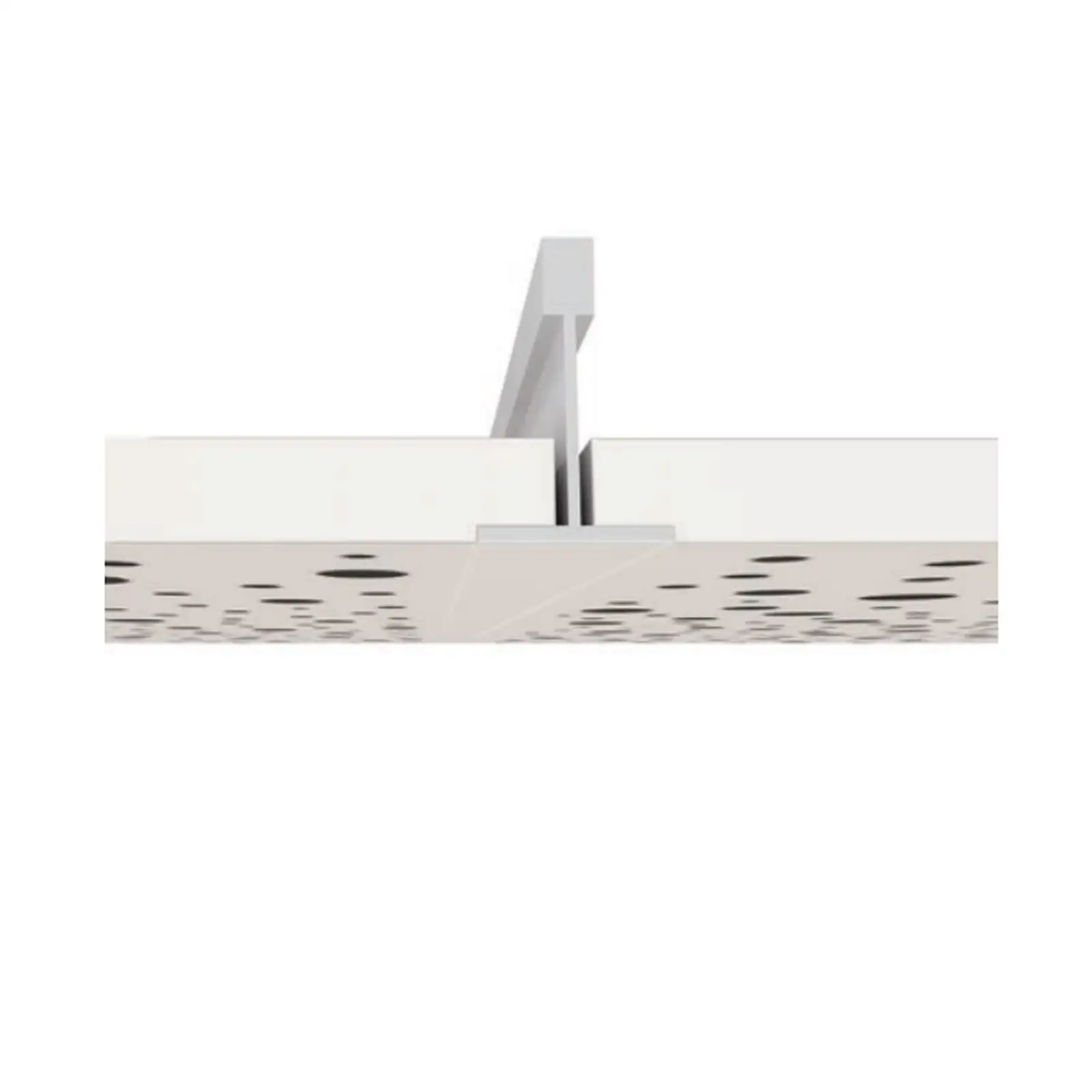 Tavane casetate - Placa tavan casetat Knauf Danoline Plaza Unity 3 cant A 600 x 600 x 12.5 mm perforatii fine