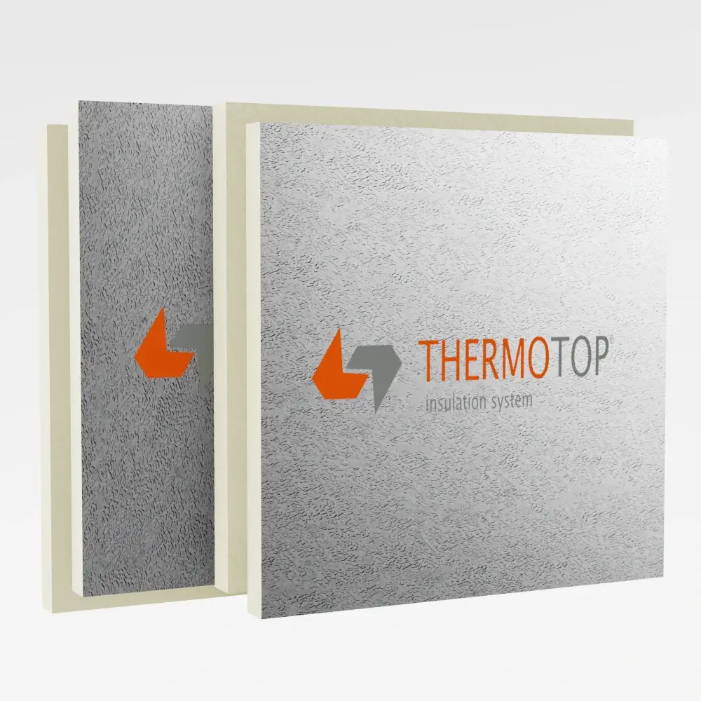Placi termoizolante PIR - Placa termoizolanta PIR Thermotop AL cu aluminiu 10 cm