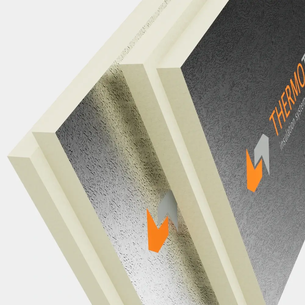 Placa termoizolanta PIR Thermotop AL cu aluminiu 16 cm [1]
