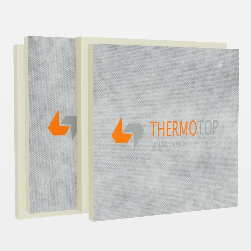 Placi termoizolante PIR - Placa termoizolanta PIR Thermotop DV cu bariera de vapori 10 cm