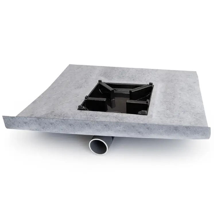 Hidroizolatii terasa si balcon - Scurgere terasa mascata in pardoseala Revestech Outdrain Level 20 x 20 cm