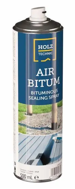 Hidroizolatii acoperis terase - Siglant bituminos la spray Holz Technic Airbitum 500 ml