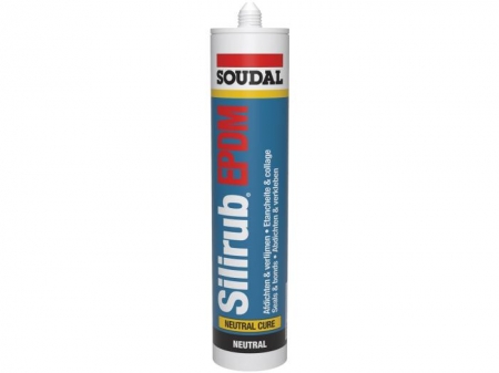 Benzi etansare - Silicon neutru Soudal Silirub EPDM negru