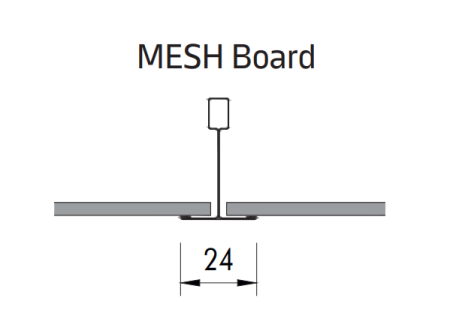 Tavan casetat metalic Knauf MESH Lay-In negru RAL 9005 [2]