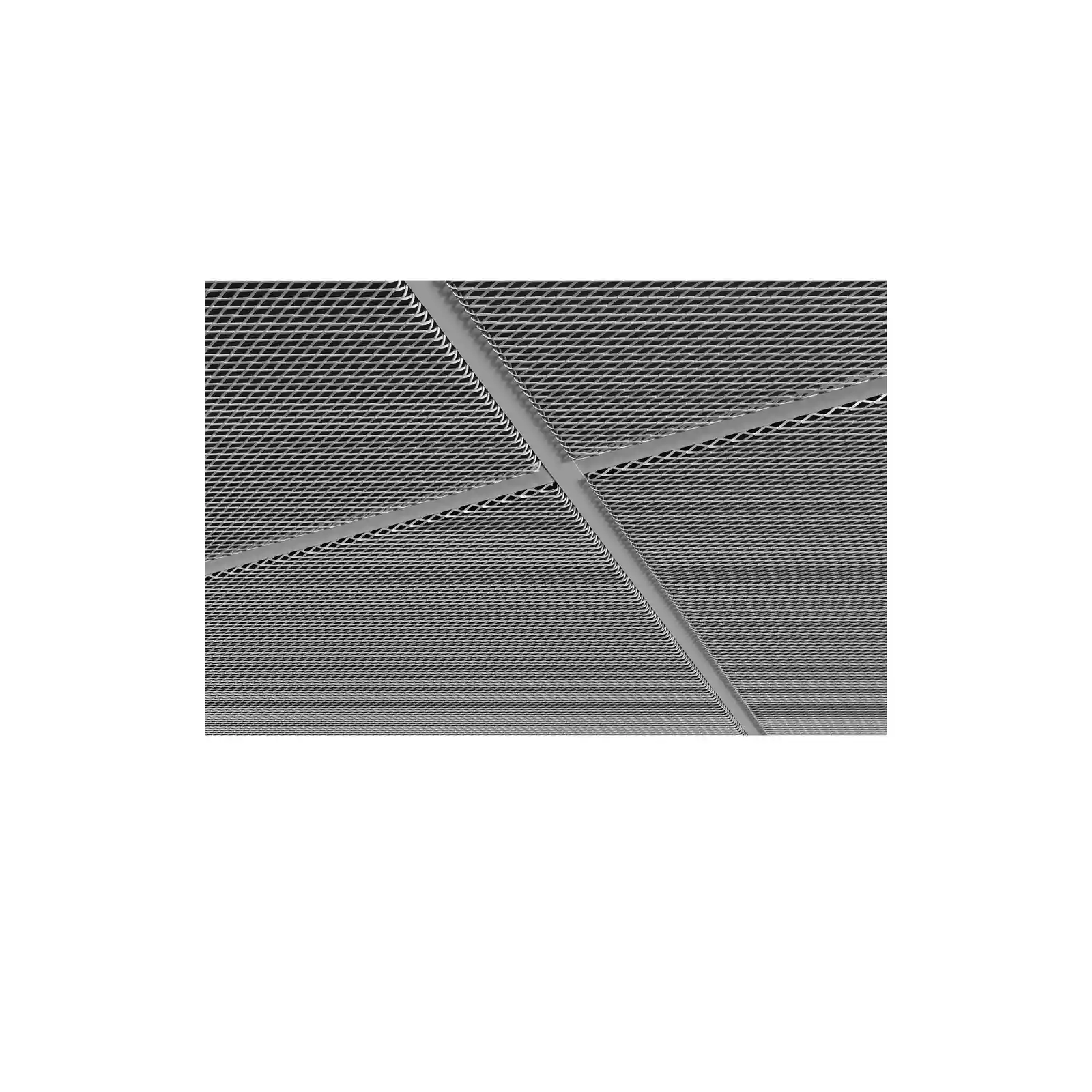 Tavane casetate - Tavan casetat metalic Knauf MESH Lay-In gri deschis RAL 9006