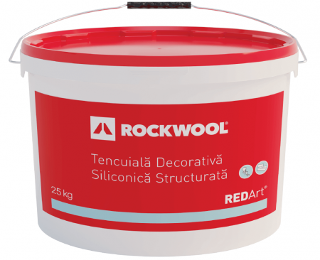 Tencuieli siliconice - Tencuiala decorativa siliconica alba Rockwool REDArt 25 kg