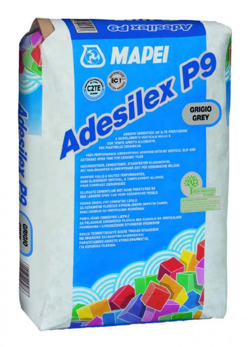 Adeziv gresie si faianta interior si exterior Mapei Adesilex P9 25 kg