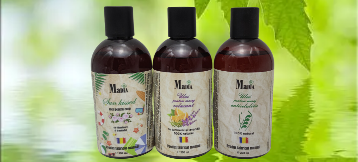 Uleiuri organice MaDIA pentru hidratare si tonifiere