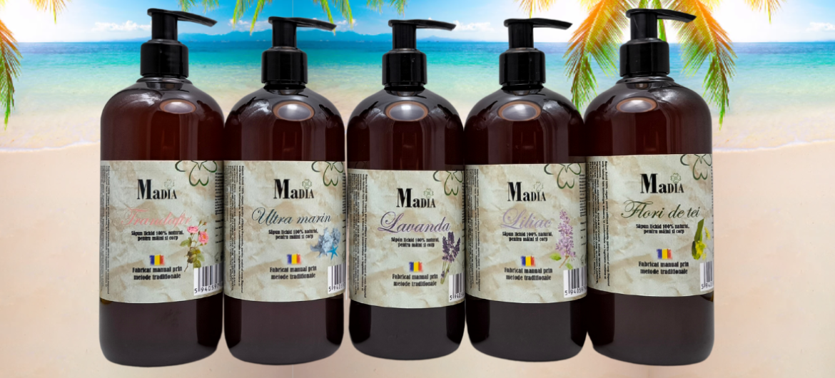 Colectia de Sapunuril naturale lichide MaDIA