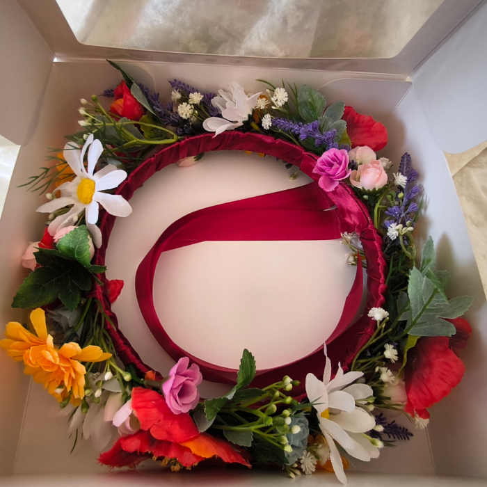 Coronita flori artificiale flori de camp, model 9 [4]