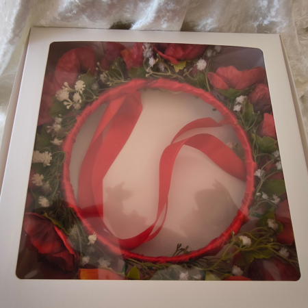 Coronita cu maci si gypsophila, model 8 [3]