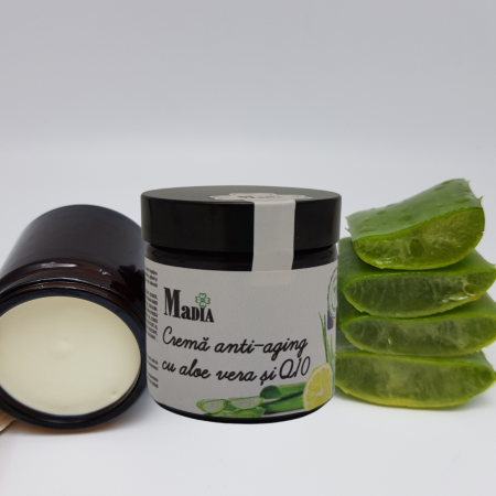 Produse cosmetice - Crema anti-aging cu aloe vera si Q10