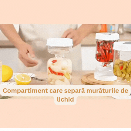 Borcan Murături, 800 ml, Separator Lichide [1]