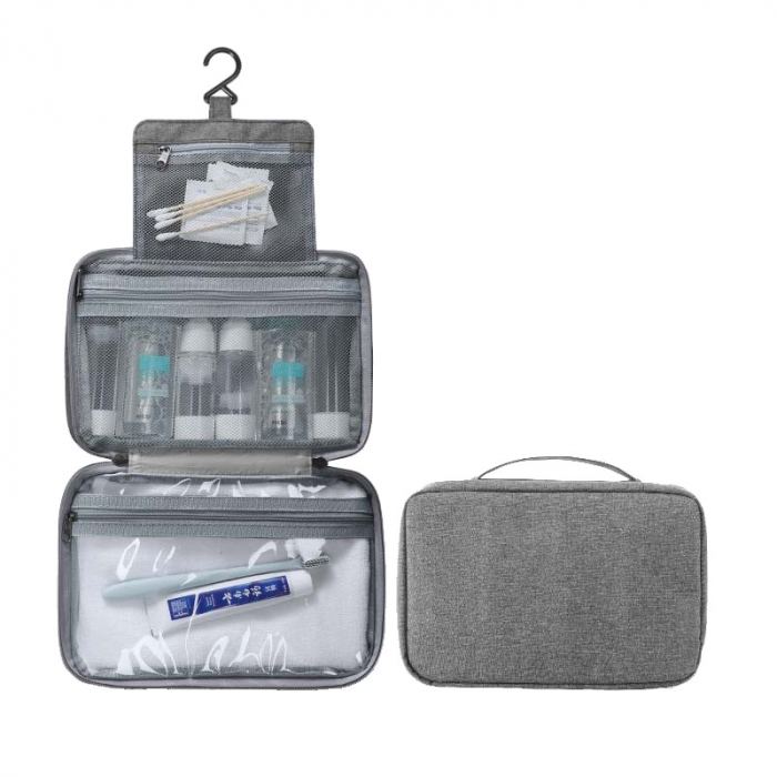 Geanta cosmetice voiaj, material textil, impermeabil |COSBAG| [2]