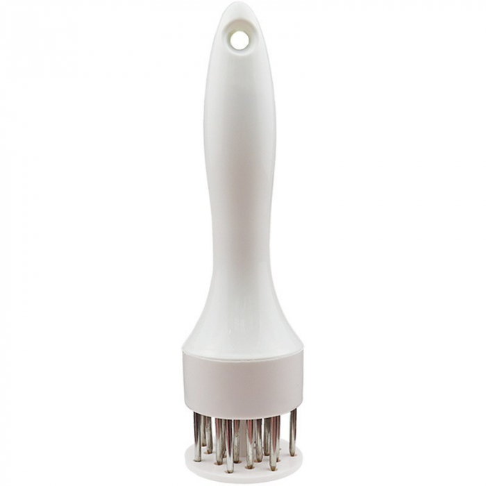 Ustensila pentru fragezit carnea, cu 21 de tije ascutite din inox 304, 20 cm, alb [3]