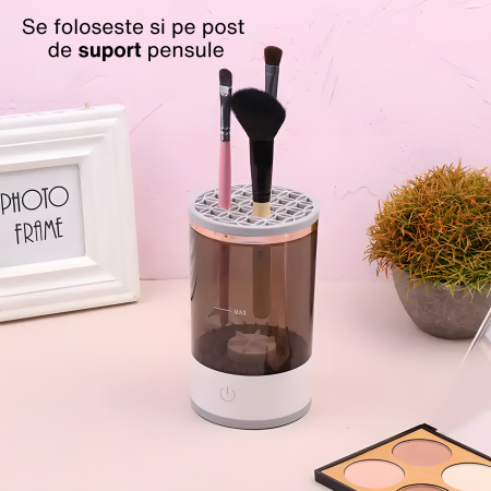 Curățător Electric Pensule Machiaj cu Vibrații Sonice, USB, Multifuncțional | BRUSHGENIE| [7]
