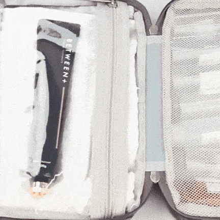 Geanta cosmetice voiaj, material textil, impermeabil |COSBAG| [1]