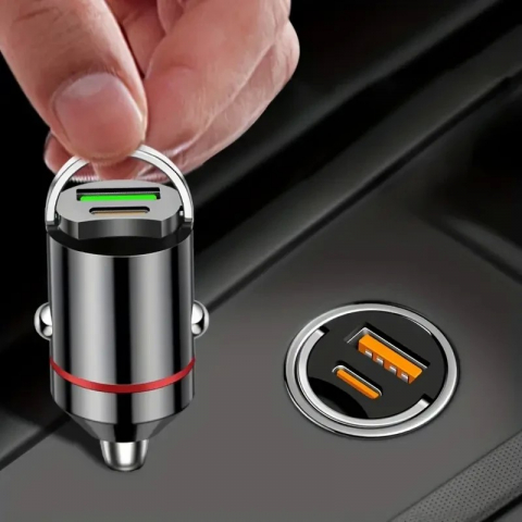 Accesorii Auto - Incarcator-Auto-2in1-30W