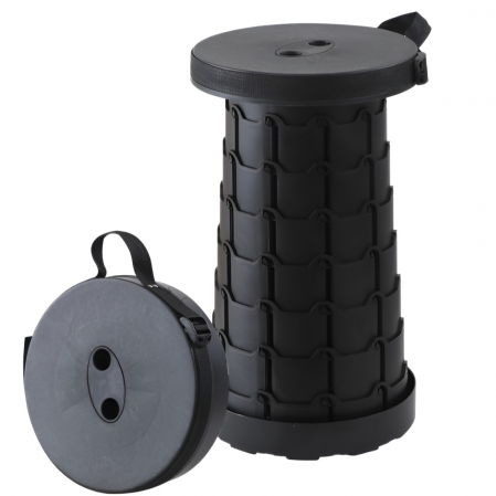 Grătar și Camping - Scaun-Telescopic-Camping-Negru
