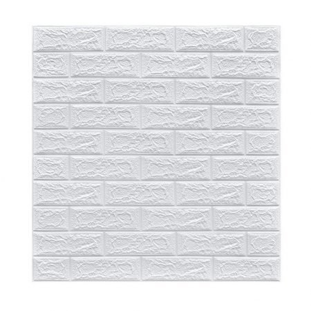 Tapet Autoadeziv - Tapet-3D-Caramida-Alb-70x77