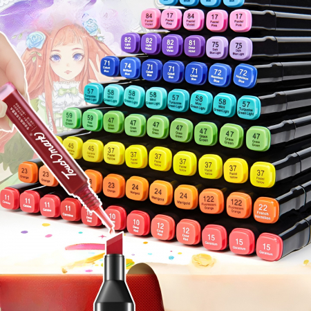 Set 168 Markere, Cutie Plastic Inclusa |MARKY168| [1]