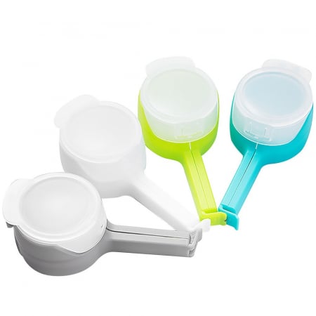 Bucătărie-Accesorii și Ustensile - Set 4 cleme cu capac