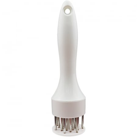 Bucătărie-Accesorii și Ustensile - Ustensila pentru fragezit carnea, cu 21 de tije ascutite din inox 304, 20 cm, alb