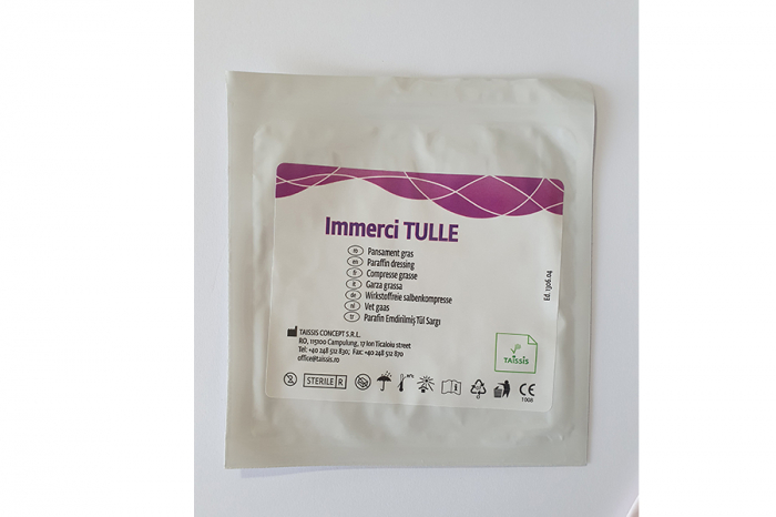 Indicații:  Immerci TULLE  Pansamentul hidrocoloid este indicat în tratamentul local al plăgilor acute moderat exudative (arsuri, escoriaţii dermice, plăgi traumatice) şi cronice (ulcere, escare), în [2]