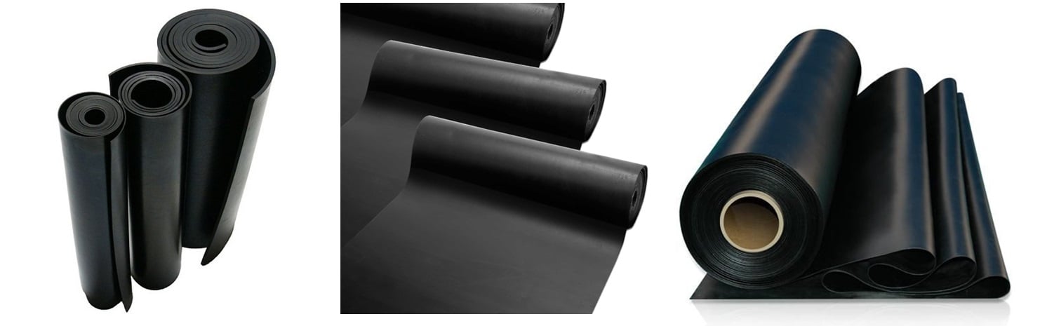 Industrial rubber tiles