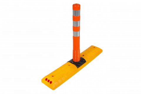Siguranta traficului auto - Separator de Sens cu Reflector din Sticla cu stalp 750 mm