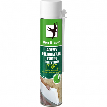 Solutii tehnice - Adeziv poliuretanic pentru polistiren MEGA 870ml