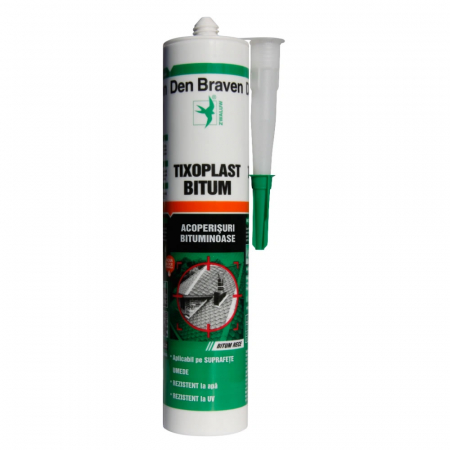 Etansanti si adezivi pentru constructii - Izolant acoperisuri bituminoase Den Braven Tixoplast 280ml