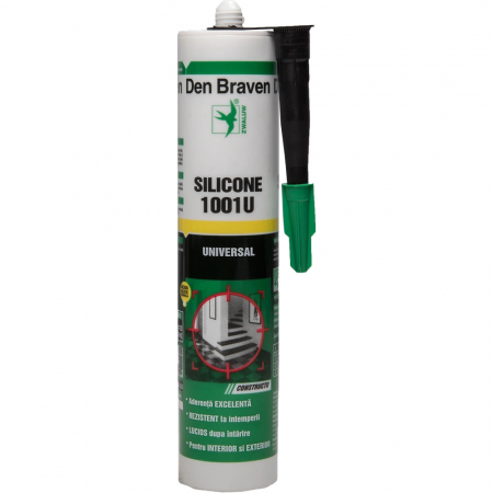 Etansanti si adezivi pentru constructii - Silicon universal transparent interior/exterior Den Braven 280ml - Den Braven