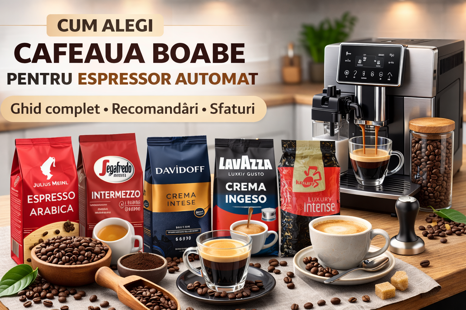 Cafea boabe pentru espressor automat – cum alegi pentru rezultate bune
