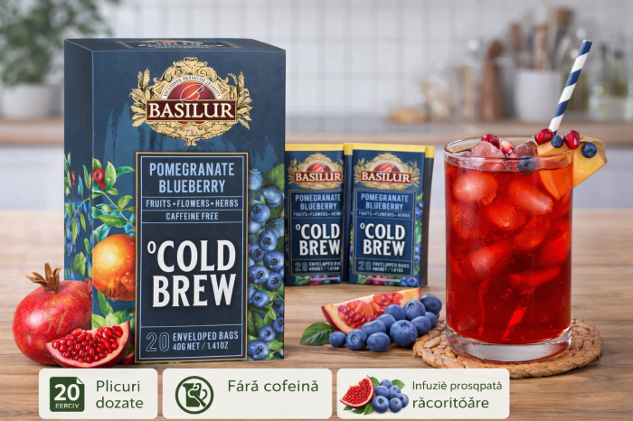 Basilur Brew Pomegranate Blueberry Ceai rece 20 plicuri [2]