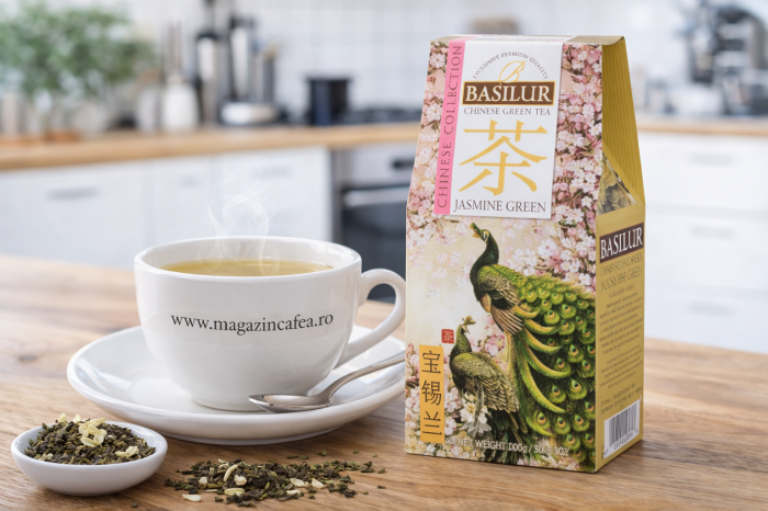 Basilur Jasmine Green Ceai verde chinezesc Refill, 100g [2]