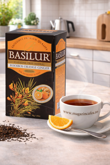 Basilur Rooibos Portocala Si Ghimbir ceai 20 plicuri [2]