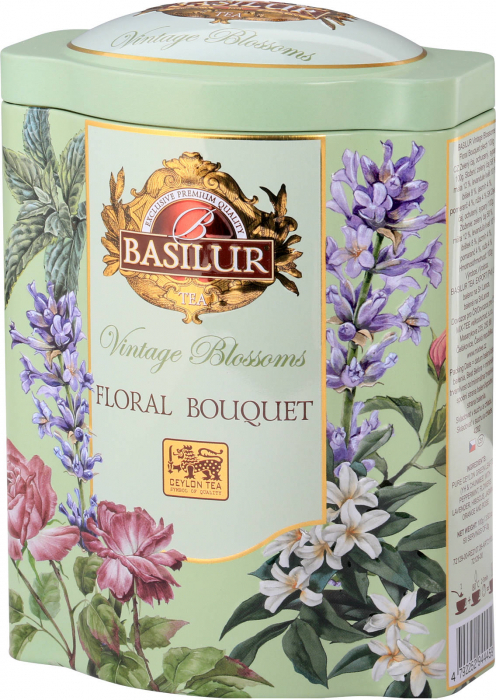 Basilur Vintage Blossom Floral Bouquet Ceai verde 100g [1]