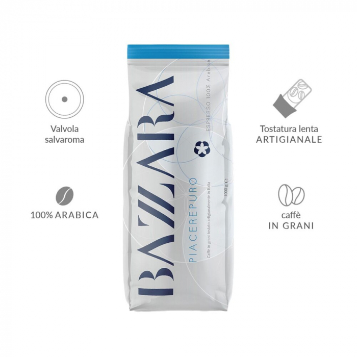 Bazzara PiacerePuro Cafea boabe 1kg [2]