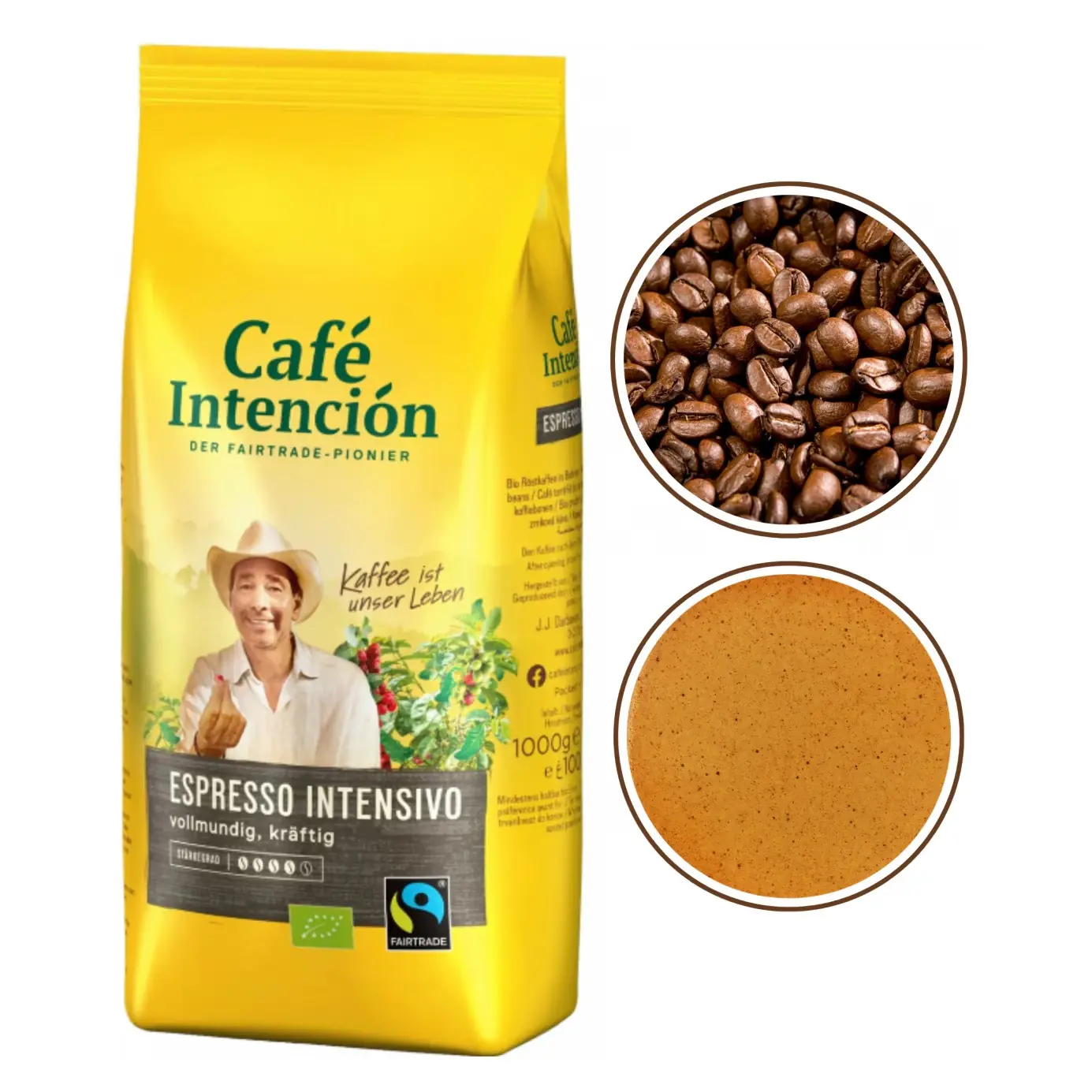 Darboven Cafe Intencion Bio Espresso intensivo Cafea boabe, 1kg [2]