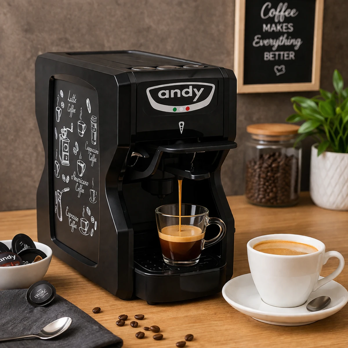 Espressor Andy compatibil 5 tipuri capsule [5]