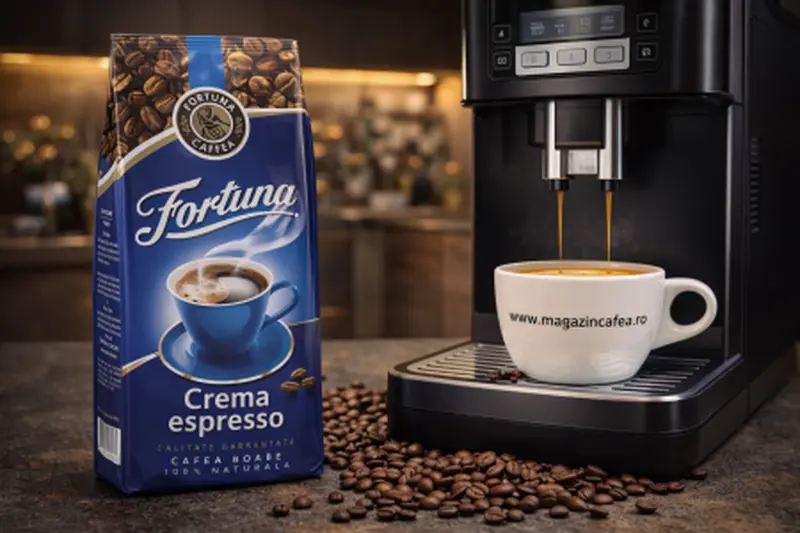 Fortuna Crema Espresso cafea boabe 1 Kg [4]