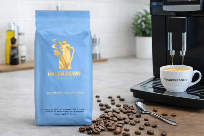 Hausbrandt Gourmet Columbus 100% Arabica Cafea boabe, 1kg [2]