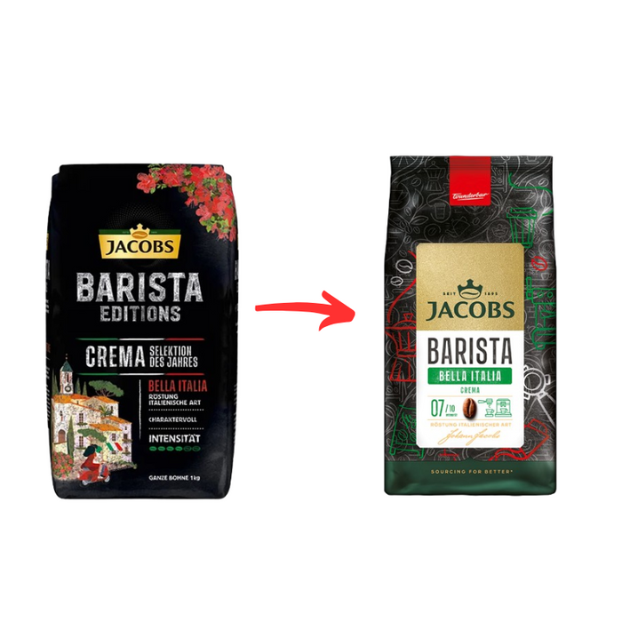 Jacobs Barista Bella Italia Crema Cafea boabe, 1kg [2]