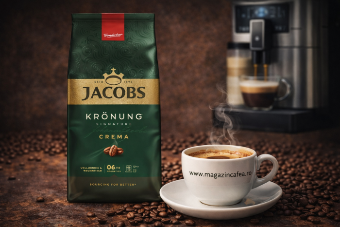 Jacobs Kronung Caffe Crema Cafea boabe, 1kg [4]