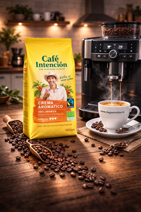 JJ Darboven Intencion Caffe Crema BIO Fairtrade Cafea boabe, 1kg [2]